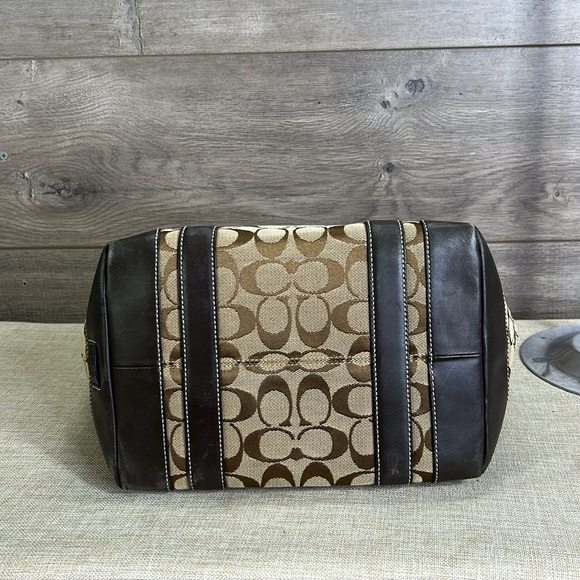 Coach 6042 Brown Monogram Canvas Shoulder Bag - Picture 8 of 13